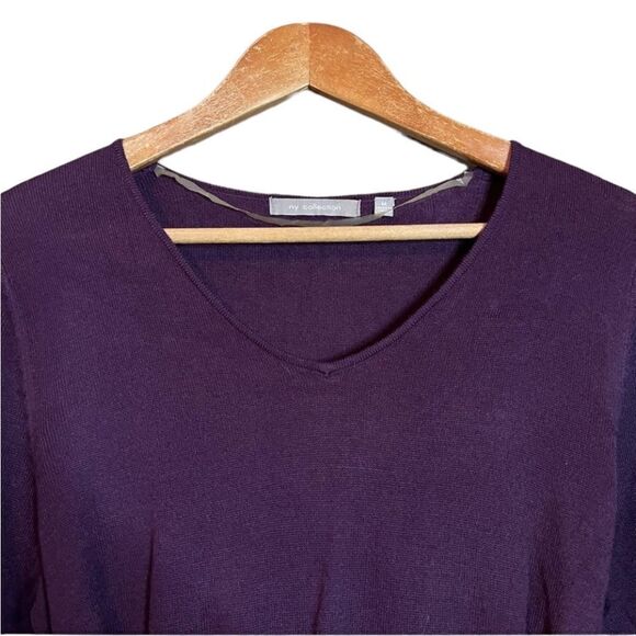 NWT! NY collection purple knit dress. Size medium - Picture 2 of 11